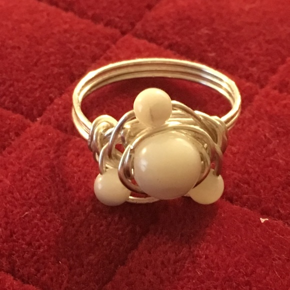 New MOP wire wrapped ring. - Picture 5 of 8